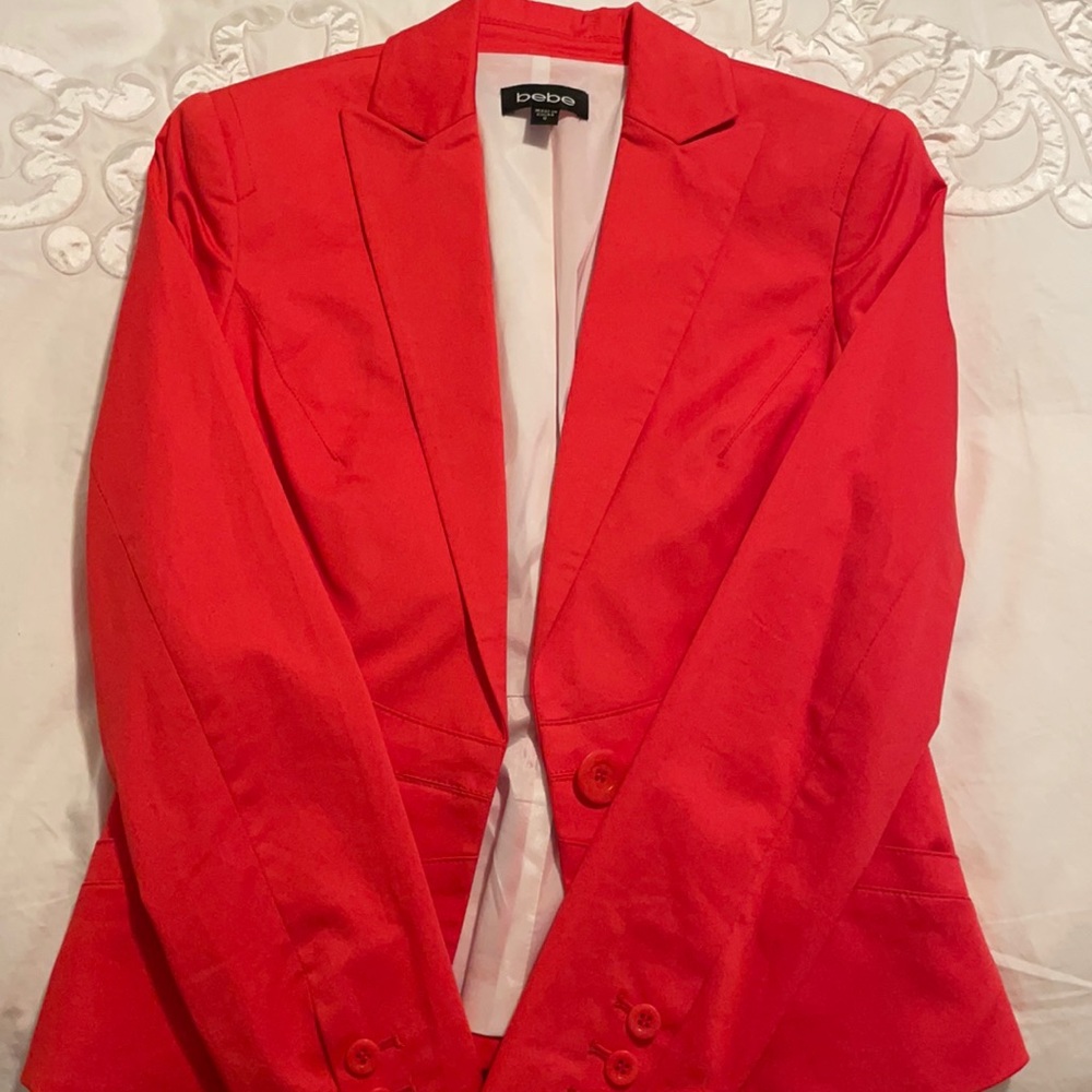 Coral colored blazer